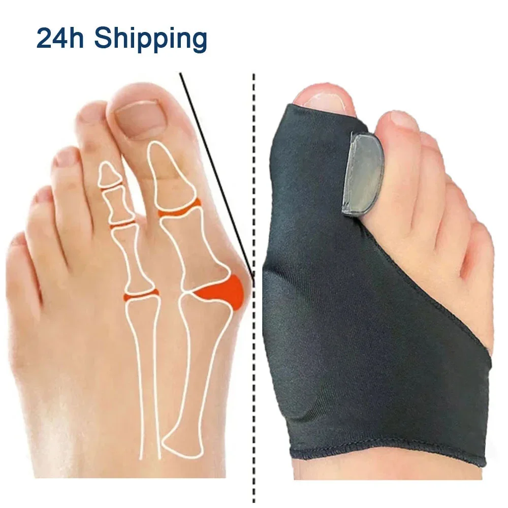 2Pcs Toe Separator Füße Knochen Daumen Teller Hallux Valgus Bunion Corrector Orthesen Korrektur Pediküre Socke Haarglätter Werkzeuge