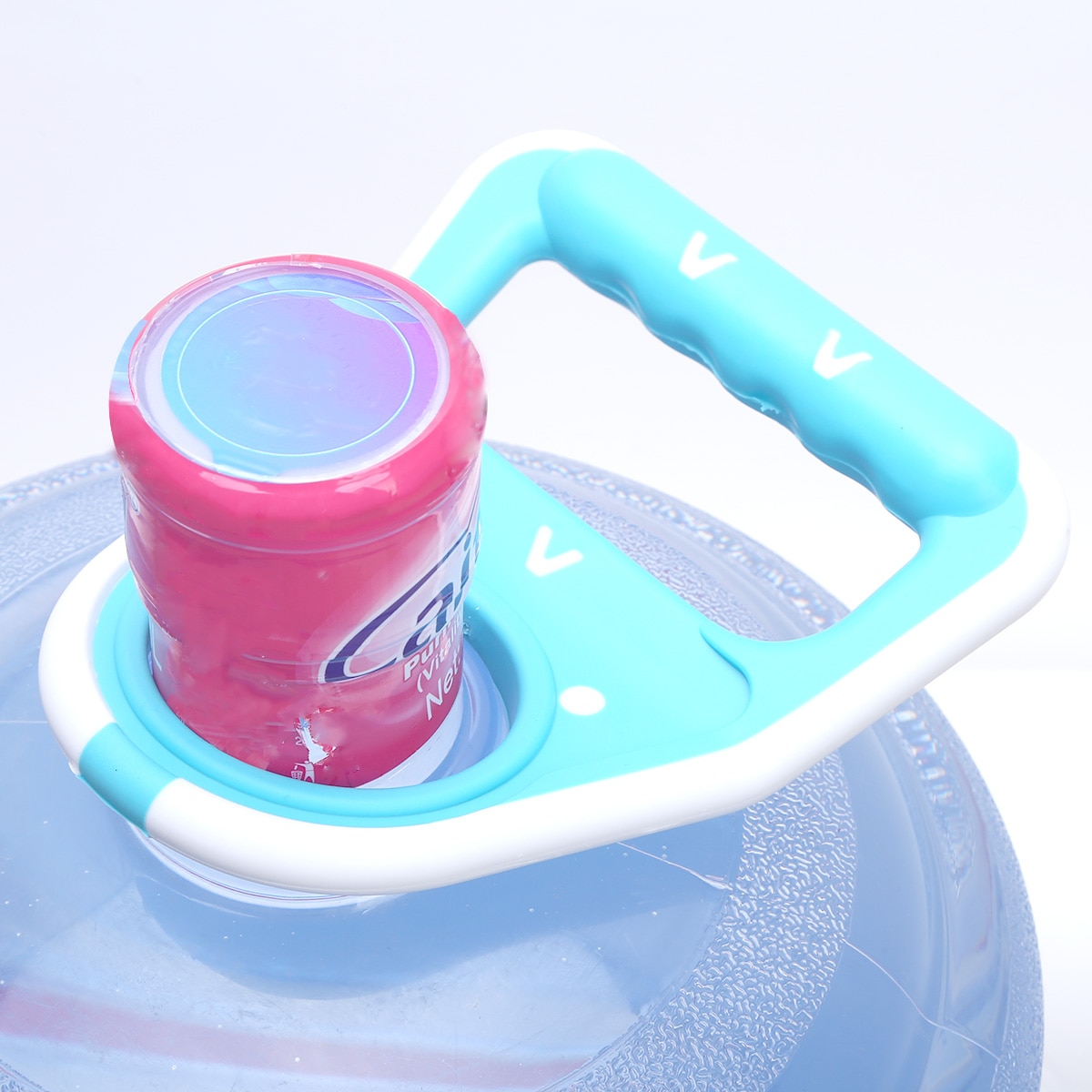 1pc hem 5 gallon dricksvattenflaska handtag vattenhink hink handtag flaskhållare lyftare med gummerad halkskyddshållare