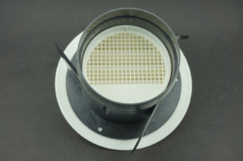 4 sztuk/partia darmowa wysyłka 70mm ABS z tworzywa sztucznego kratka wentylacyjna wylot 125mm Dia okrągły żaluzji kratki wentylacyjne pokrywa kołnierz