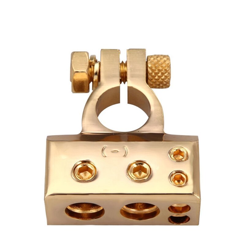 LUNDA Gold-plated Car Battery Terminal Positive /negative Car battery Connector Battery Caps Terminal Connector