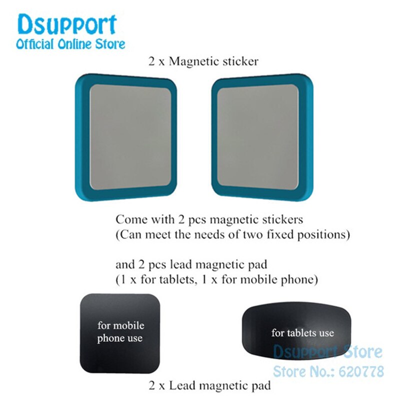 Wall Mount Tablet Magnetic Stand Mobile Phone Universal Holder Magnet Adsorption Principle Support All Tablets for iPad Pro Air: Blue-white