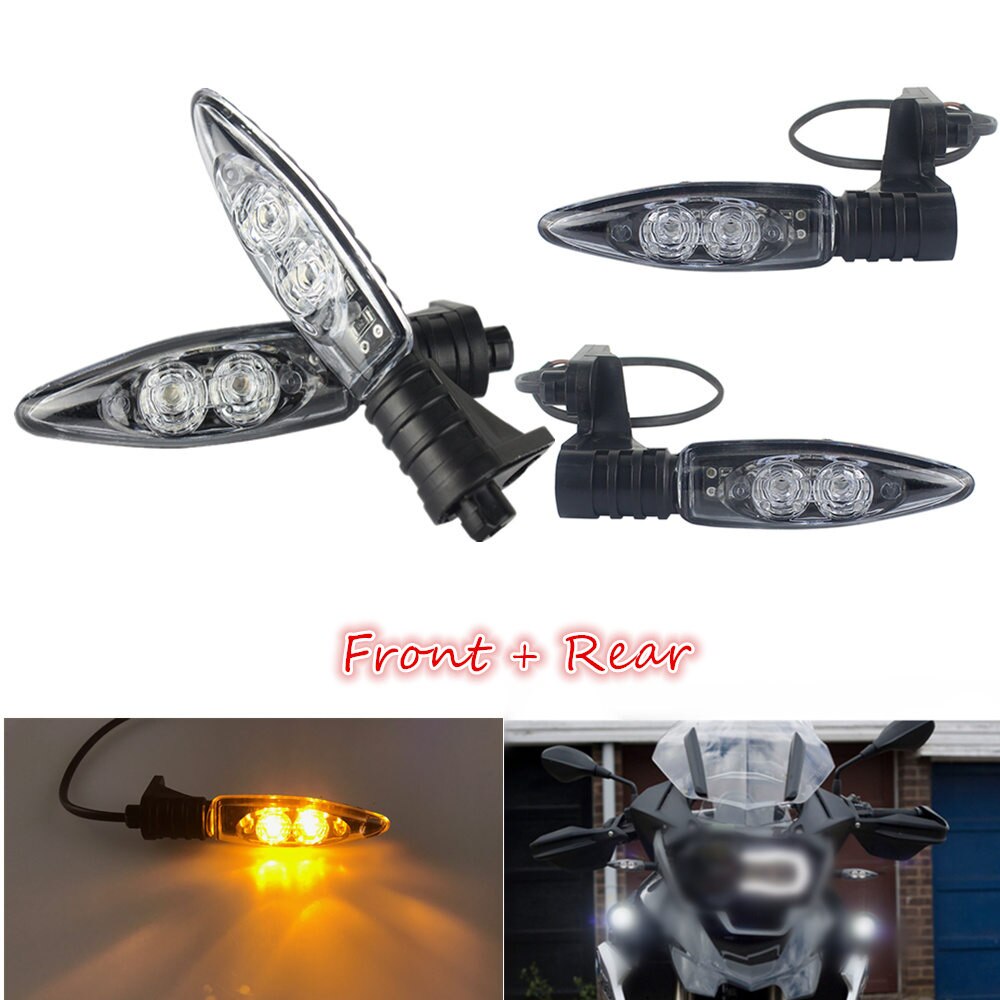 Voor Achter Richtingaanwijzer Signal Led Verlichting Voor Bmw R1200GS R1200GS R1200R F800GS S1000RR F800R K1300S G450X F800ST R Negen T: Front and Rear