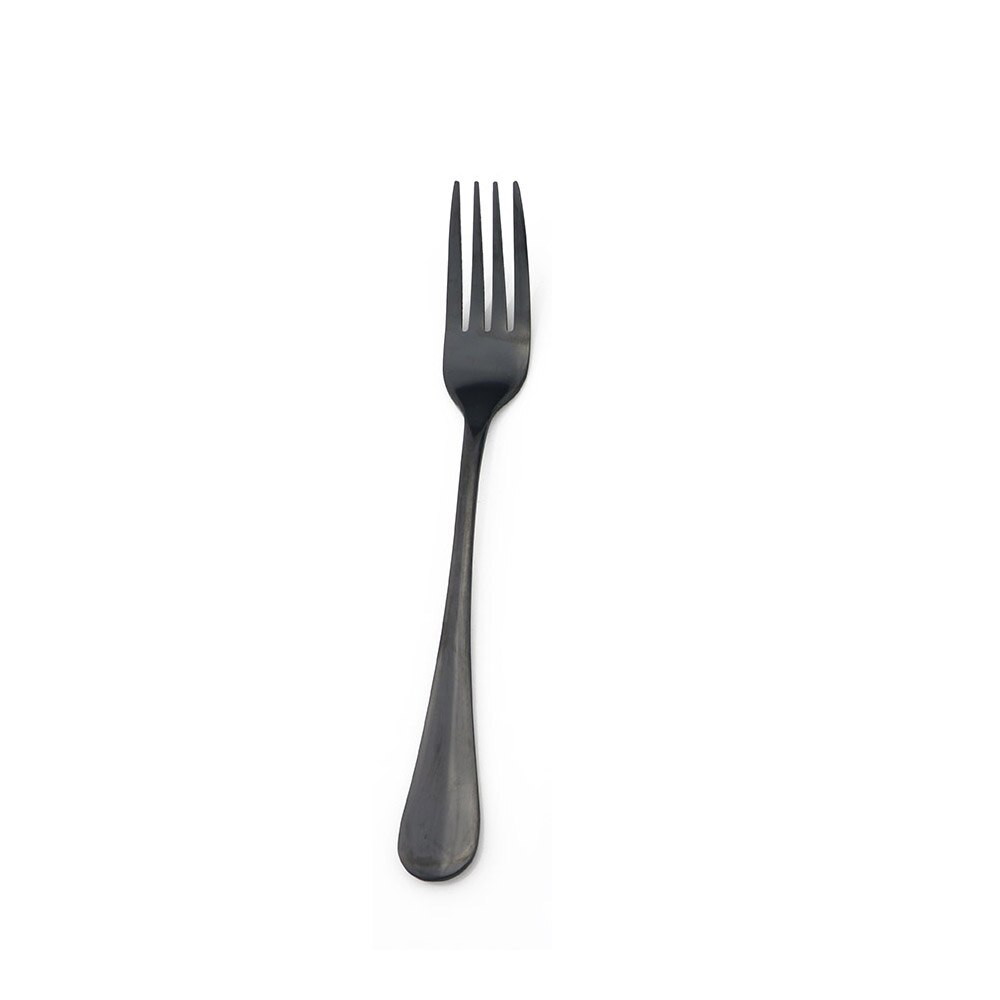 Zwarte Bestek Set Servies Set 304 Rvs Scherp Steak Mes Vork Theelepel Servies Set: Dinner Fork