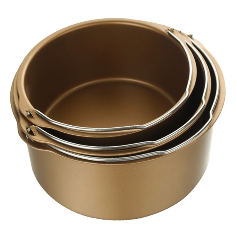 6/7/8 tommer non-stick luftfrituregryde kageform tønde bagepande bakke stegekurv