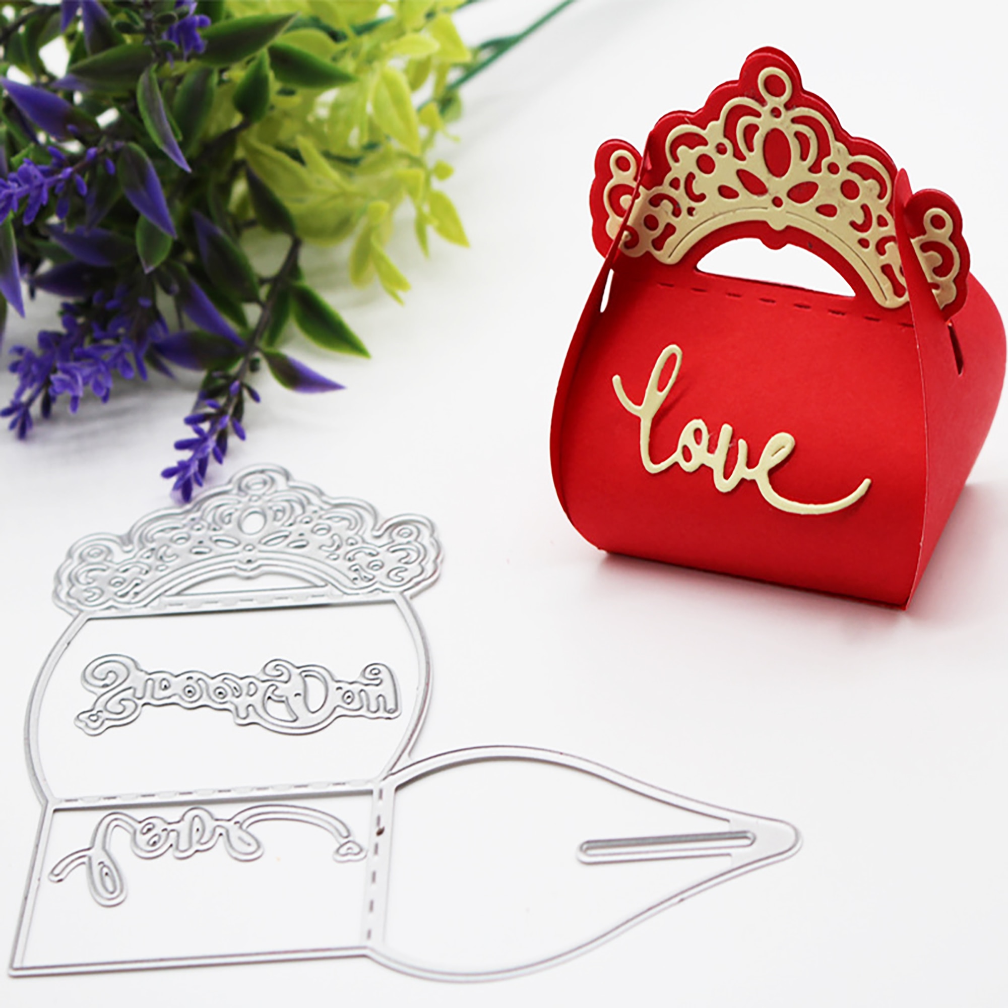 Handbag Metal Cutting Dies Lady Bag Purses Craft Christmas Dies Scrapbooking for DIY Making Dies Cuts Girl Hand Bag