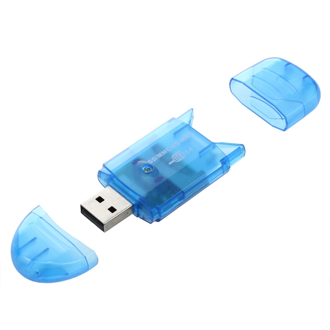 SD HC Card Reader Blue USB Key Format