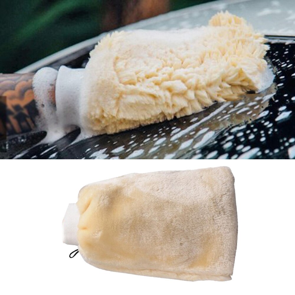 Washing Car Wash Gloves Wiping Artificial Wool 1pc Equipment Polishing