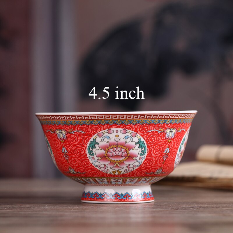 4.5 Inch Jingdezhen Keramische Kleine Rijstkom Chinese Bone China Ramen Mixing Bowls Servies Thuis Keuken Servies Voedsel Houder: B