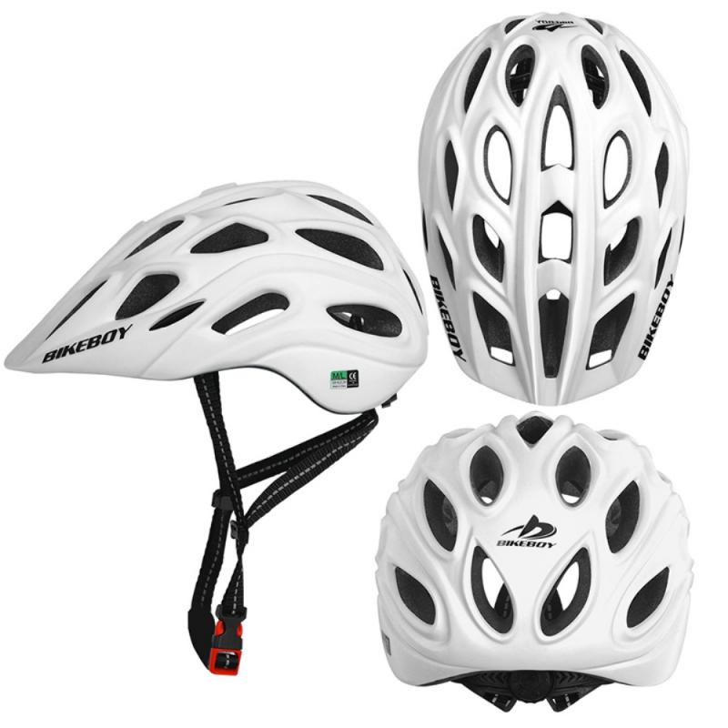 BIKEBOY Men Bicycle Helmets Integrally Form Ultralight EPS 26 Vents Cycling Helmets Mtb Highway Town Riding Bike Helmets 56-60cm