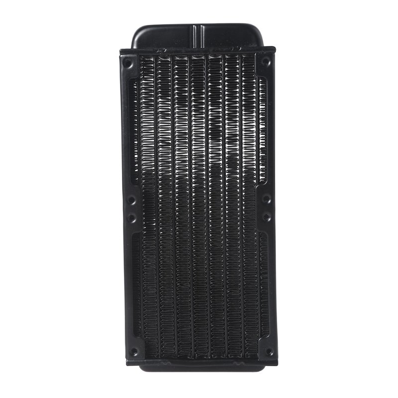 G1/4 Thread 80x160mm PC Water Heat Exchanger Computer Aluminum Heat Radiator Heat Sink for Computer Water Cooling System B0KA