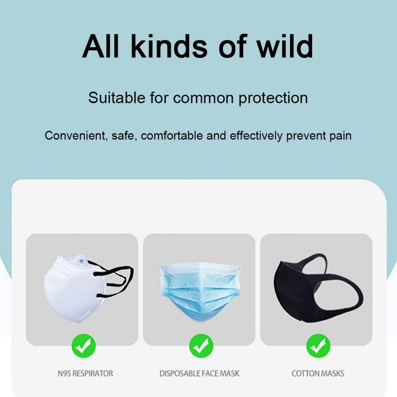 W Mask Strap Extender Anti-Tightening Mask Holder Hook Ear Strap Accessories Ear Grips Extension Mask Pain Relieved Buckle Ear