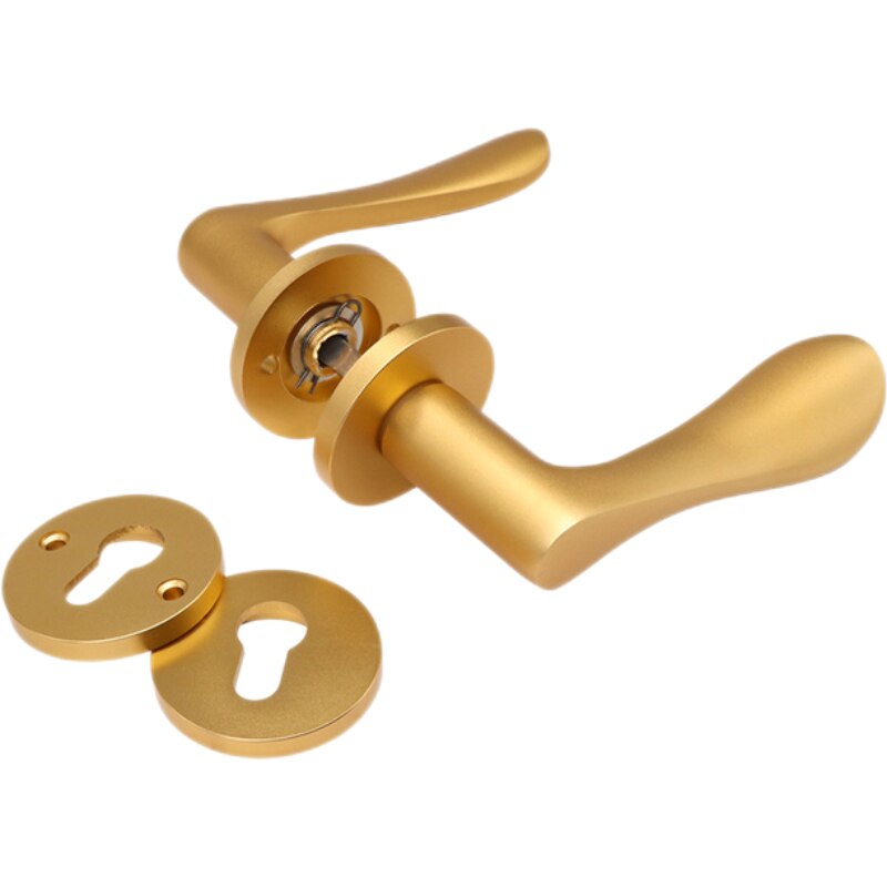 Marie Door Handle Lock Set For Interior Doors Modern Split Lock Cylinder With Keys Bedroom Bathroom Mute Door Handles Universal