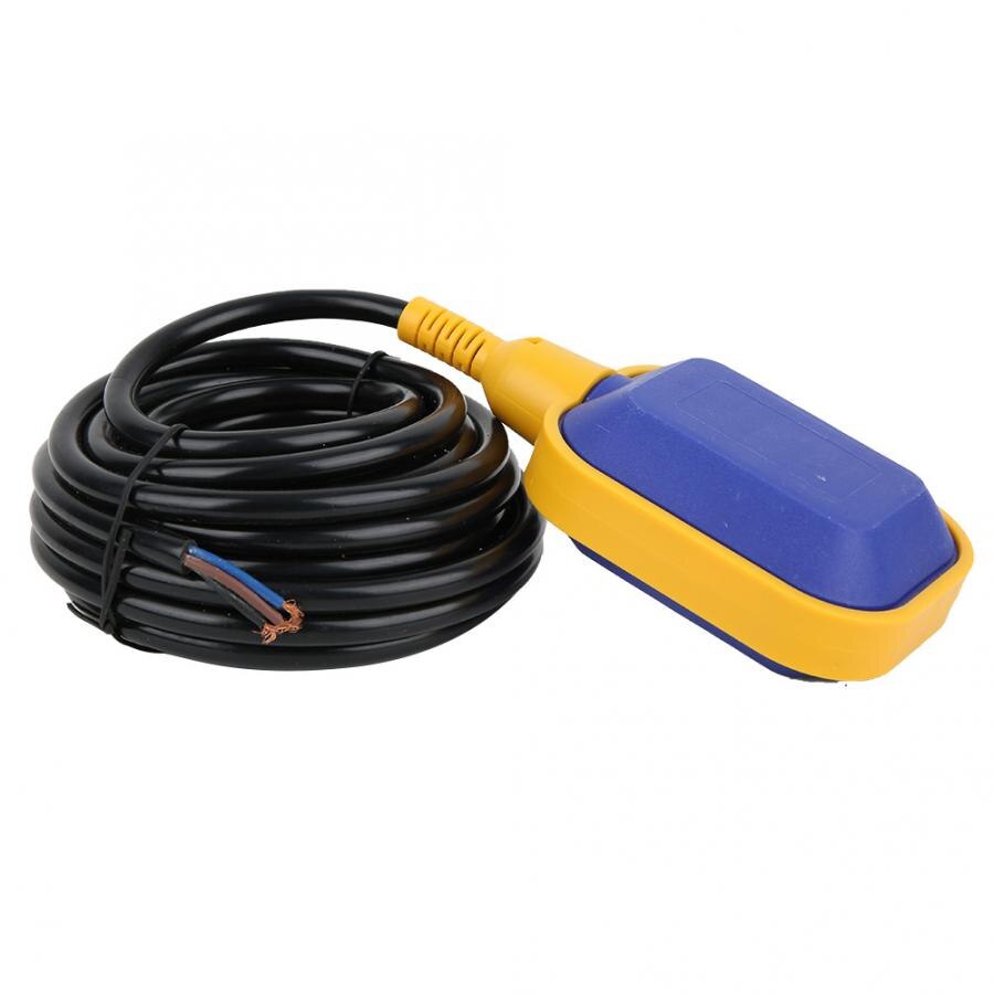 1 Set 0-250V Float Switch Liquid Level Sensor Water Feed Drainage Auto Controller 6M Cable KEY-6 Cable Float Switch