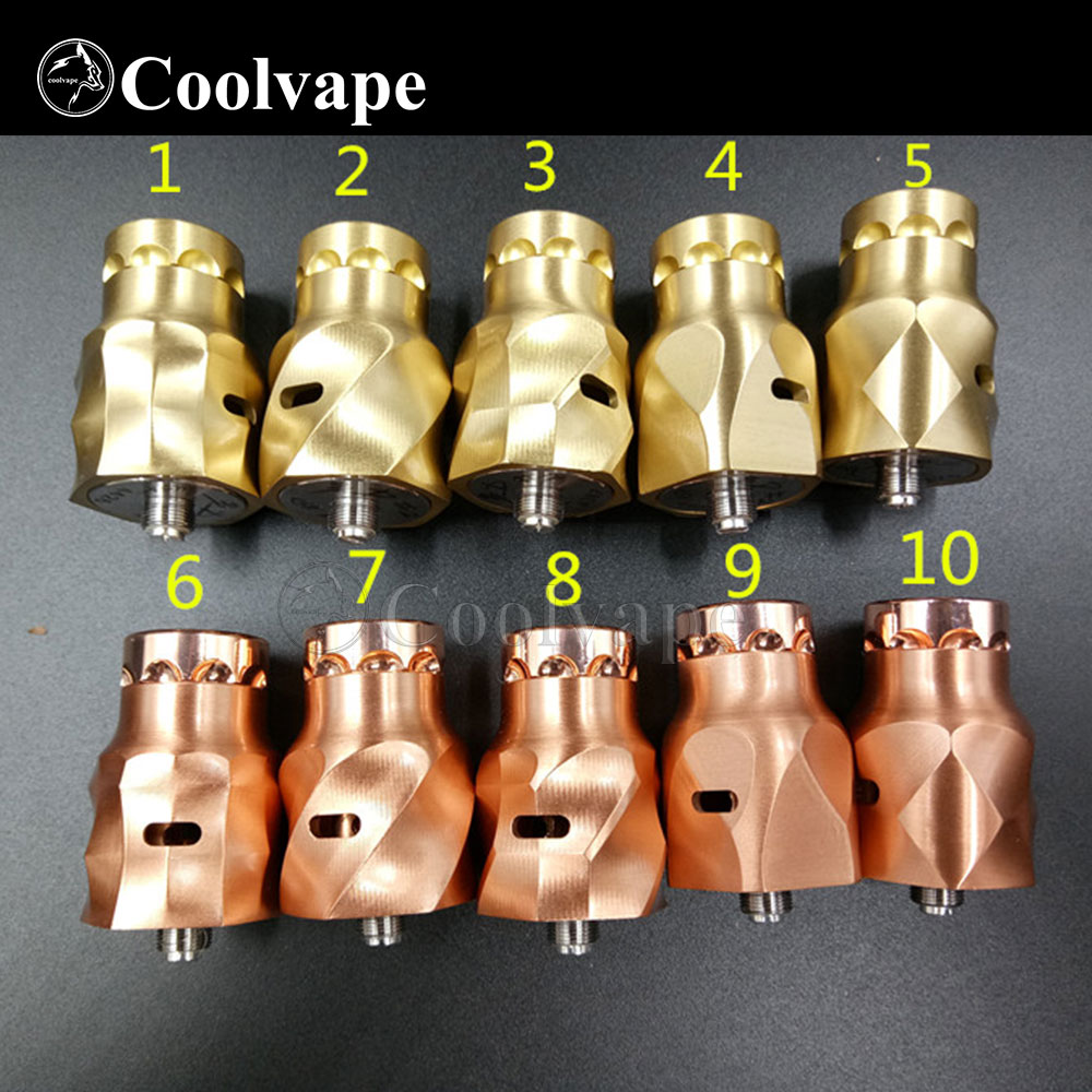 coolvape Comp Lyfe rda 24mm brass red copper material e-Cigarette Atomizer Tank Atomizer rda