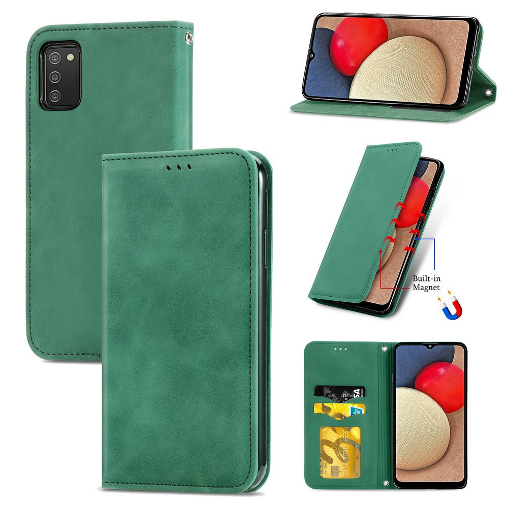 Luxury Smooth Wallet Coque for Samsung A03 Core Flip Case Texture Leather Book Etui Samsung Galaxy A03S Case A 03 S Phone Cover