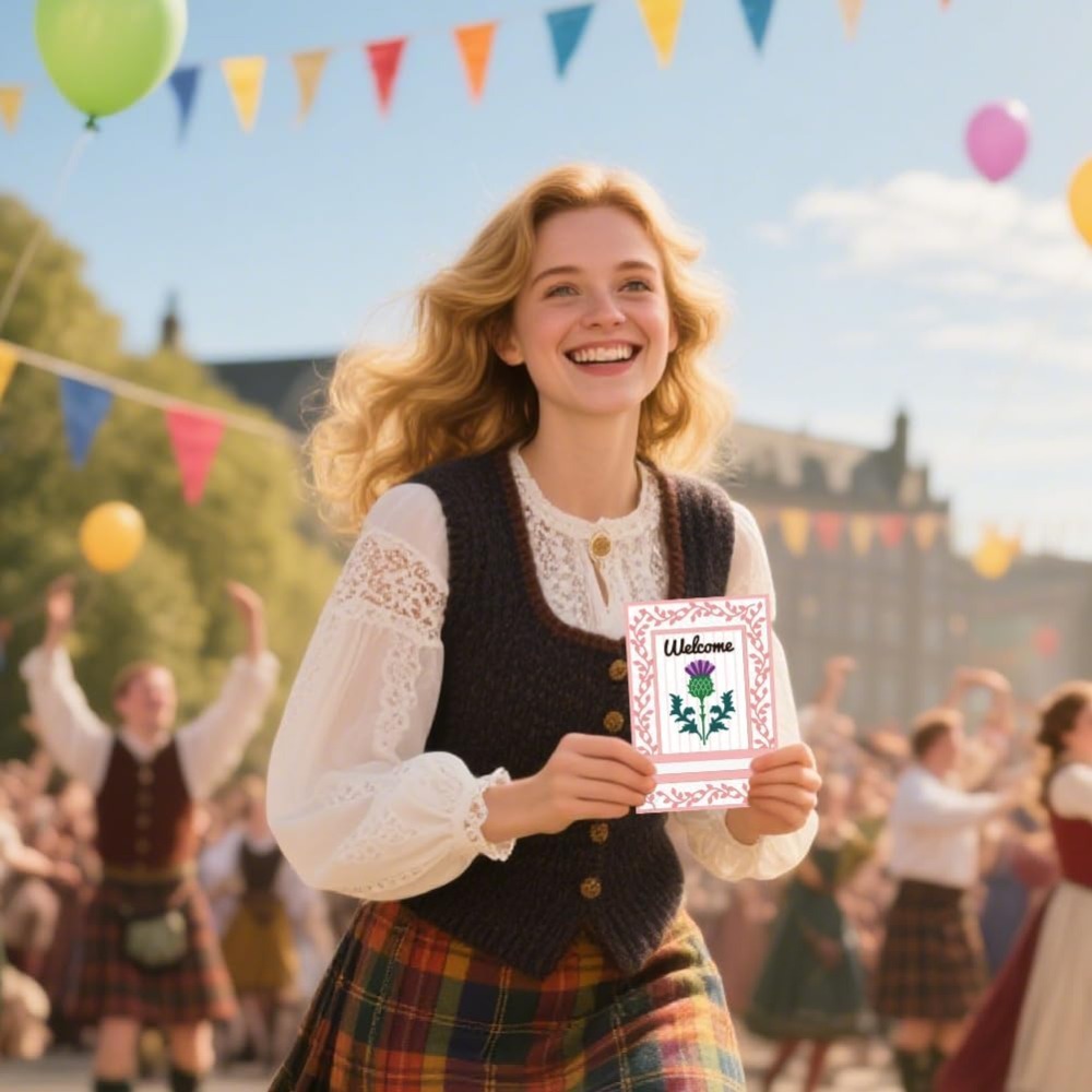 Cardo scozzese Fustelle Fiore Creazione di carte Die Stencil Metallo Fustellate Carta Scrapbooking Modello di goffratura Muore