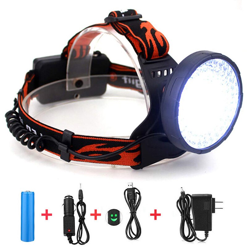 100 LED Scheinwerfer 10W 4 Modi Weiß + 395nm UV Schwarzlicht Kopf Taschenlampe Licht Wiederaufladbare Im Freien Wasserdichte Leistungsstarke UV licht: with  one battery / US