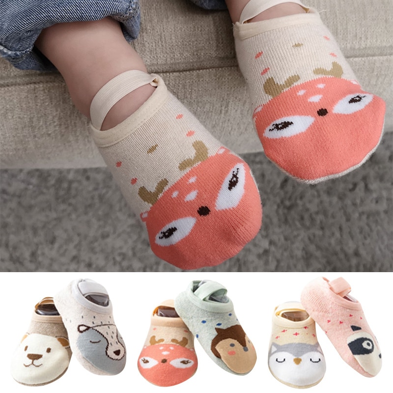 Molixinyu Baby Vloer Schoenen Voor Meisjes En Jongens Mode Warm Anti-Slip Kinderen Vloer Sokken Leuke Dieren Cartoon Katoen baby Sokken