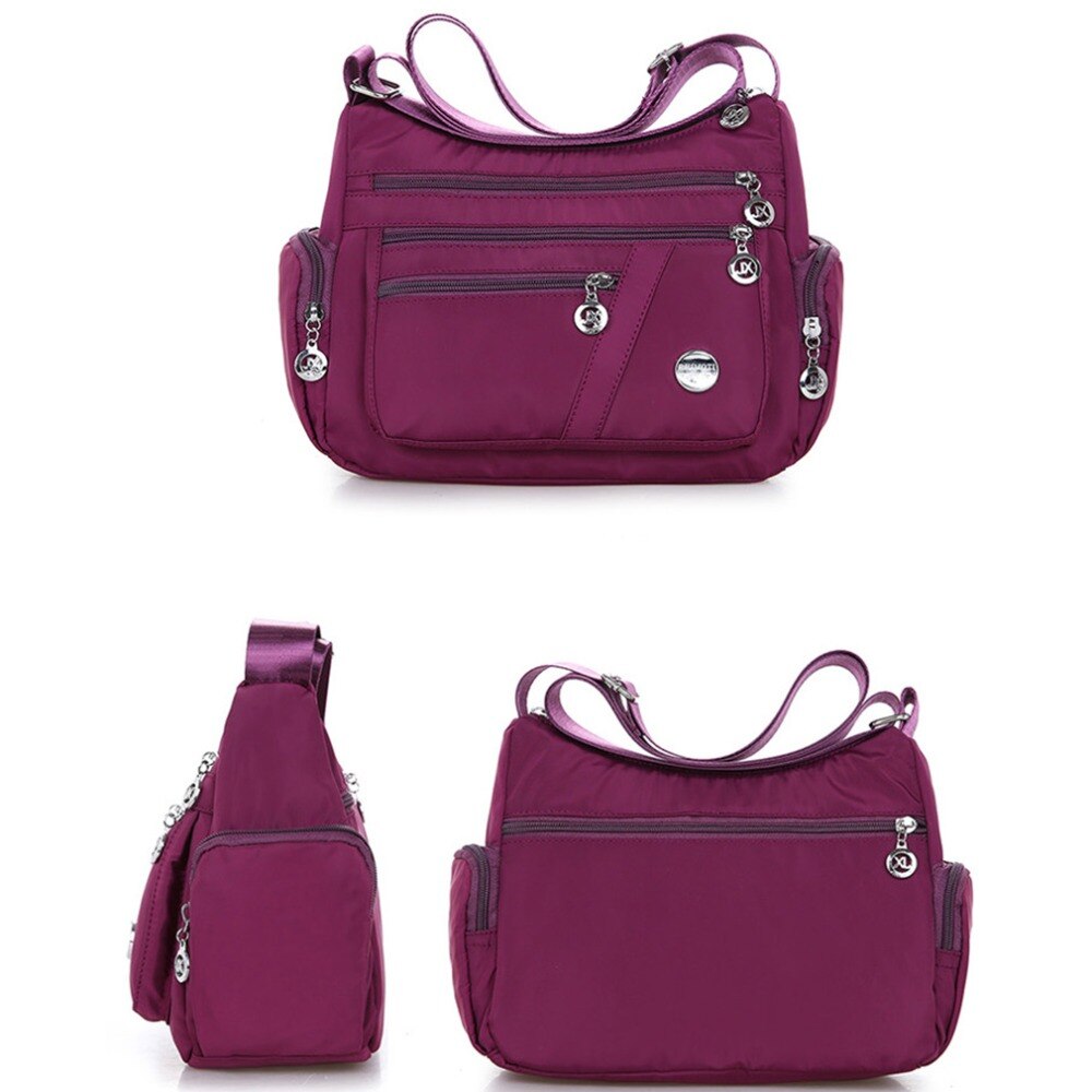 Casual crossbody skulderveske dameveske nylon vanntette messenger bags for dame håndvesker multifunksjonell