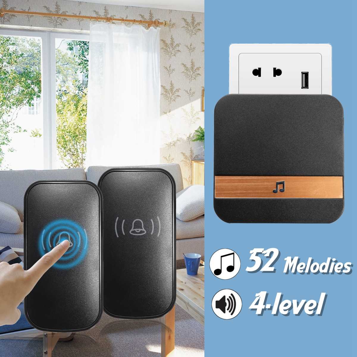 Inteligentny dzwonek robić drzwi AC 90-250V, bezprzewodowy WiFi, sterowanie aplikacją, protokół M3 433