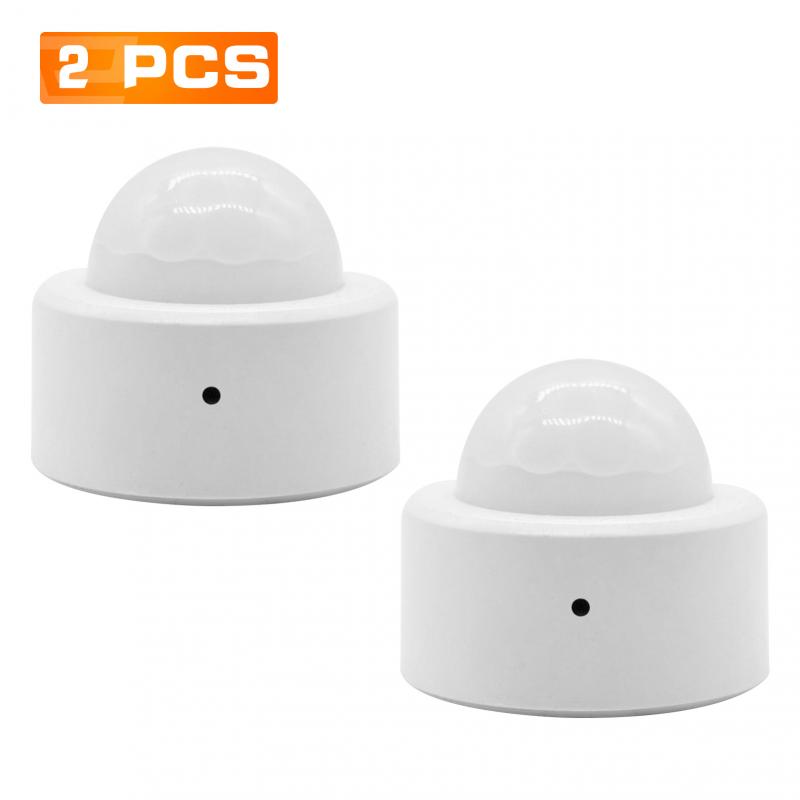 Smart Zigbee Motion Sensor Human Body Sensor Detector Home Alarm System Smart PIR Motion Sensor Use With Gateway Smart Life App: 2Pcs