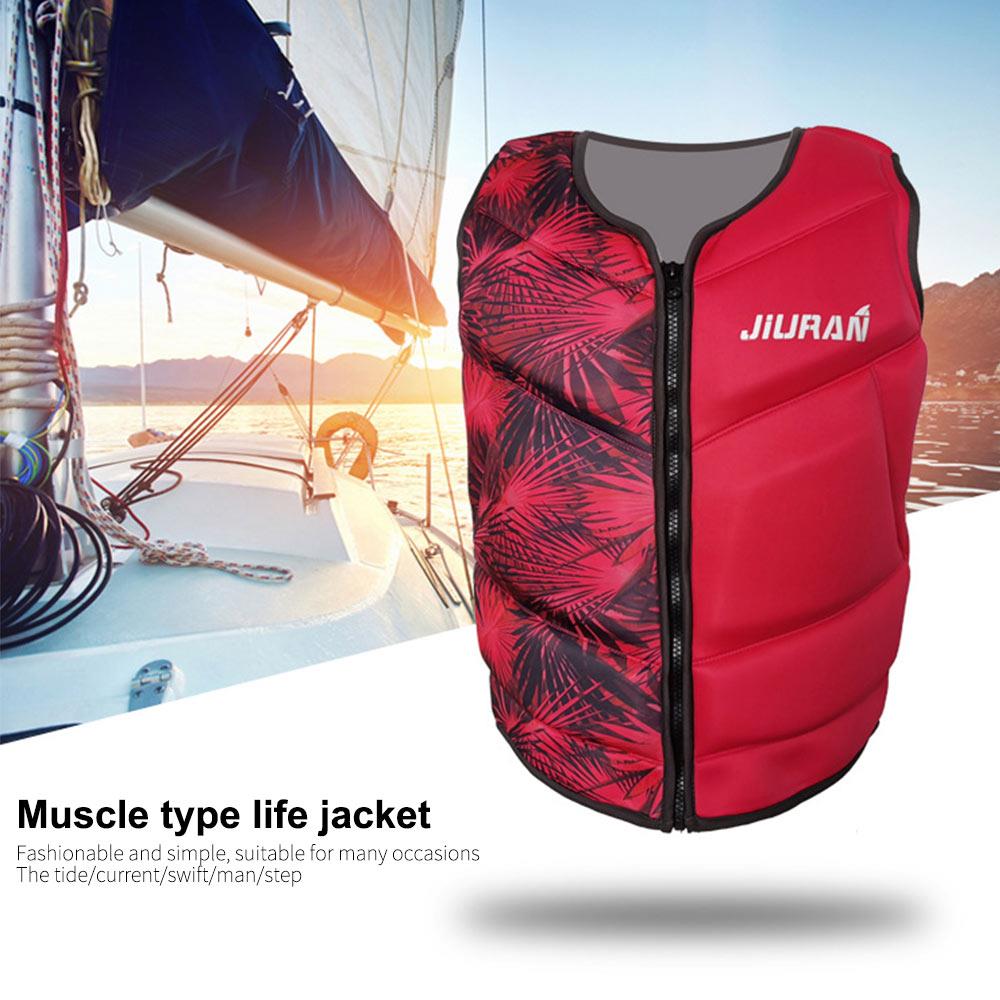 Floating Jacket Fishing Vest Adult Neoprene Durable Sailing Kayak Swimming Sea Fishing Life Jacket Convenient Detachable