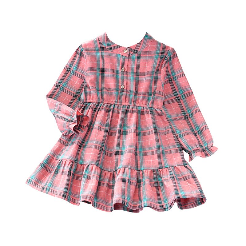 LZH Nouveaux Adolescents Filles Décontracté Robe de Princesse Pour Les Filles À Manches Longues Chemise À Carreaux Robe Enfants Robes pour Filles Automne Vêtements Pour Enfants