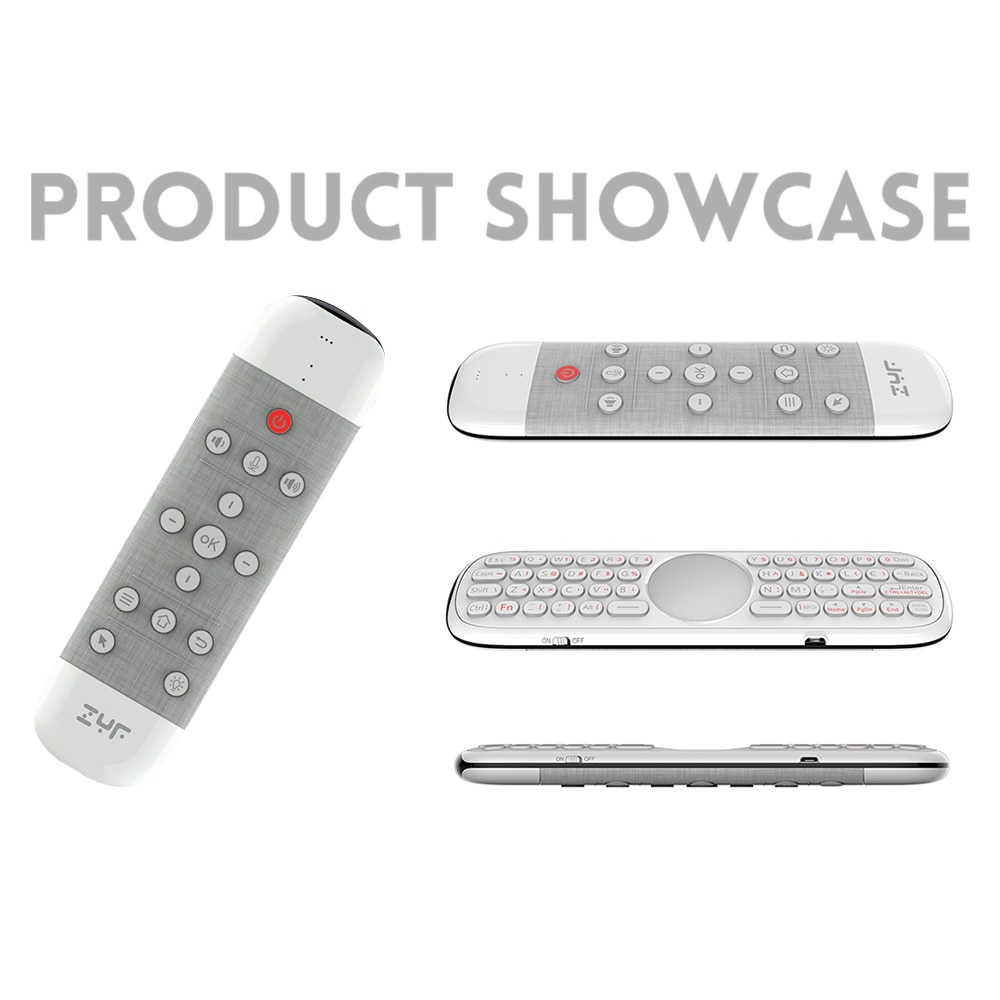 ZYF Z10 Air Mouse 2.4G entièrement rétro-éclairage clavier sans fil pavé tactile + télécommande vocale + fonction Anti-perte, pour Android TV Box