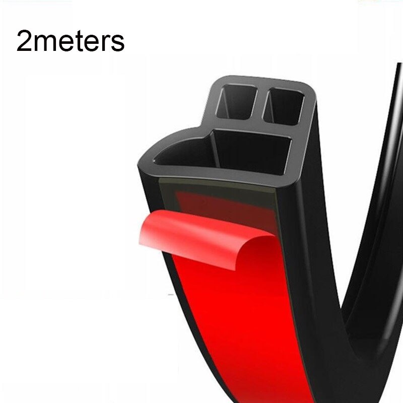 2M Auto Deur Afdichting Auto Strip Grote D Kleine D Z P B T Soort Waterdichte Trim Geluidsisolatie tochtstrip Rubberen Afdichting Strip Accessoire: B L Type