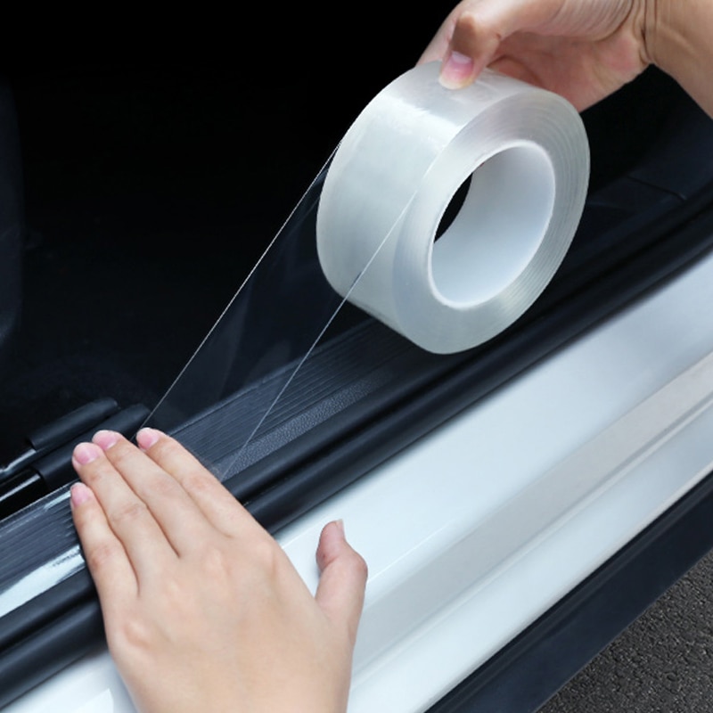 Universal Car Anti Collision Side Door Edge Guard Door Sill Scuff Plate Protection Sticker Strip Styling Mouldings Accessories