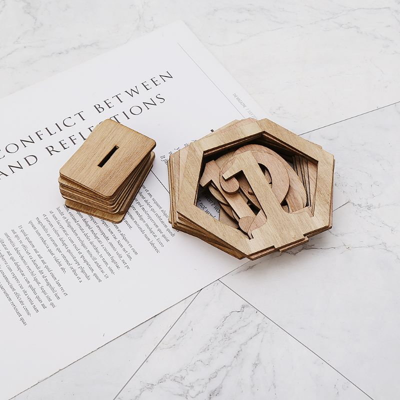 Ensemble de chiffres de Table en bois, 10 pièces, 1-10 chiffres avec Base, de décoration pour fête d'anniversaire et de mariage