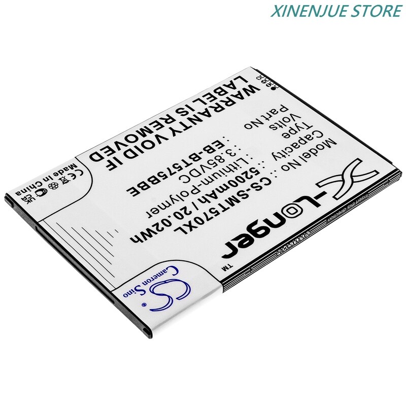 Batterie de tablette 3.85V/4900mAh/5200mAh, pour Samsung Galaxy Tab Active 3, EB-BT575BBE,GH43-05039A, SM-T570,SM-T575,SM-T575N
