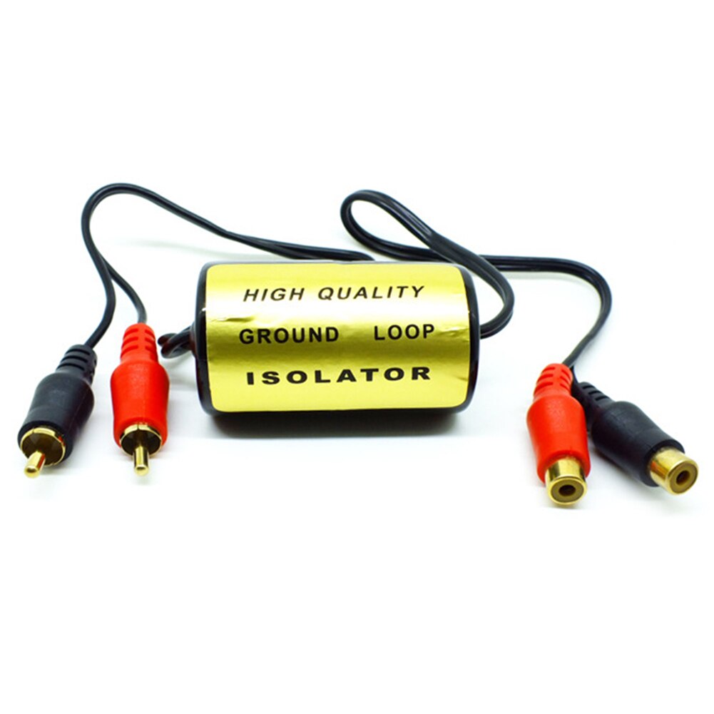 Audio Anti-Noise RCA Ground Loop Isolator Noise Filter Female To Male Earthing for Car Audio Systems Auto Products: Default Title