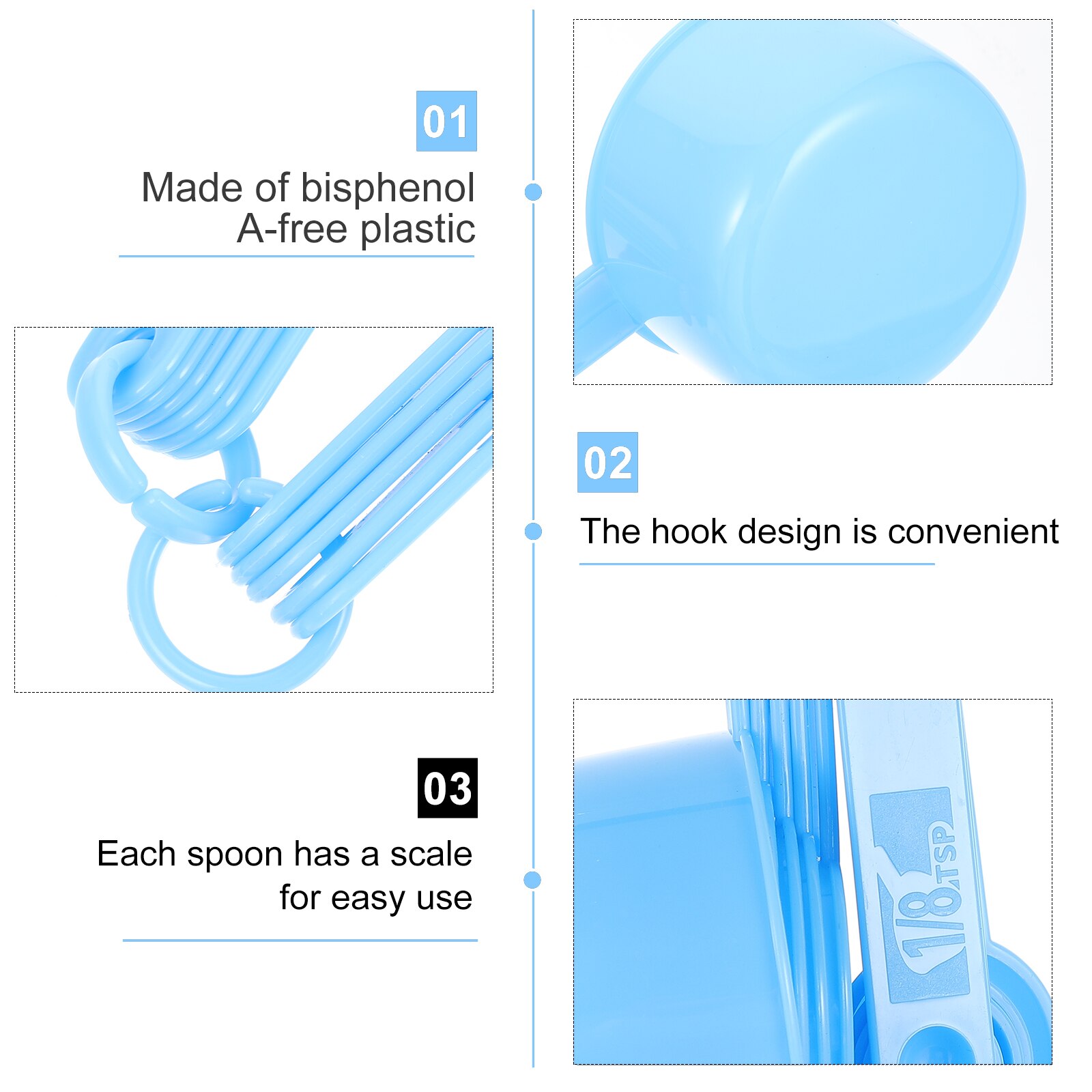 1 Set Home Kitchen Measuring Cups Cooking Measuring Spoons Scale Measuring Cups