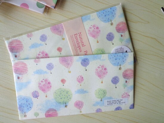 50pcs Craft DIY Envelope Dots Heart Flower Paper Envelope for Card Letter Paper 10 Patterns mix 18x9cm