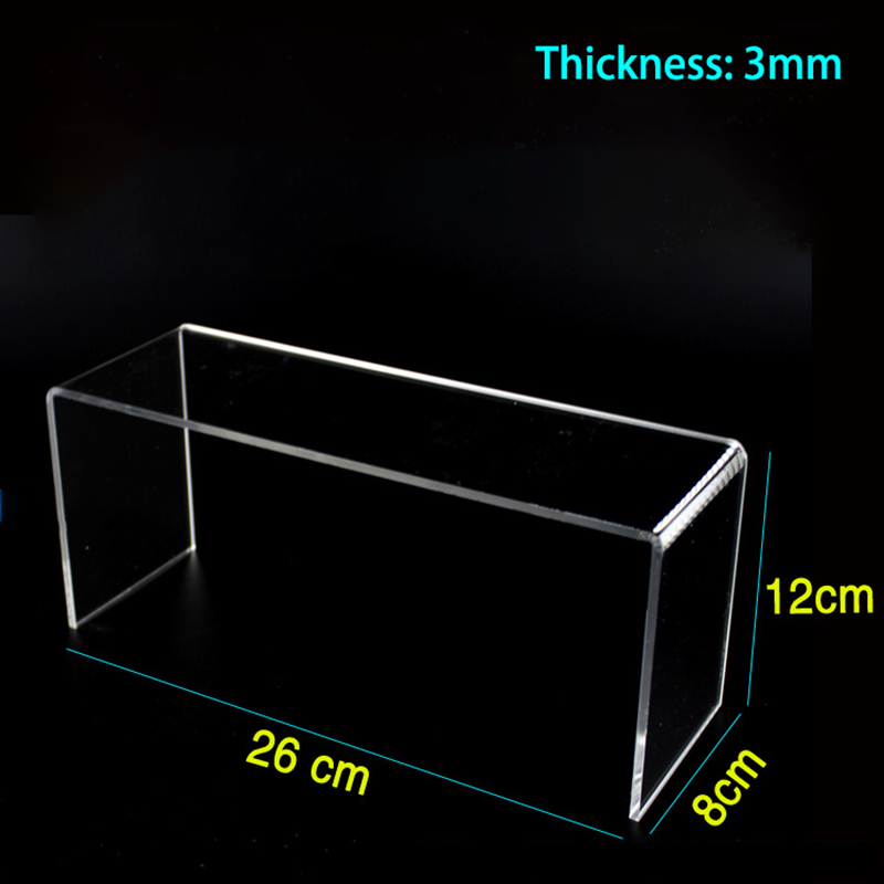 Soporte de exhibición de zapatos transparente de acrílico, soporte de estante de zapatos en forma de U para tienda de zapatos, elevador de exhibición, organizador de almacenamiento de zapatos para el hogar