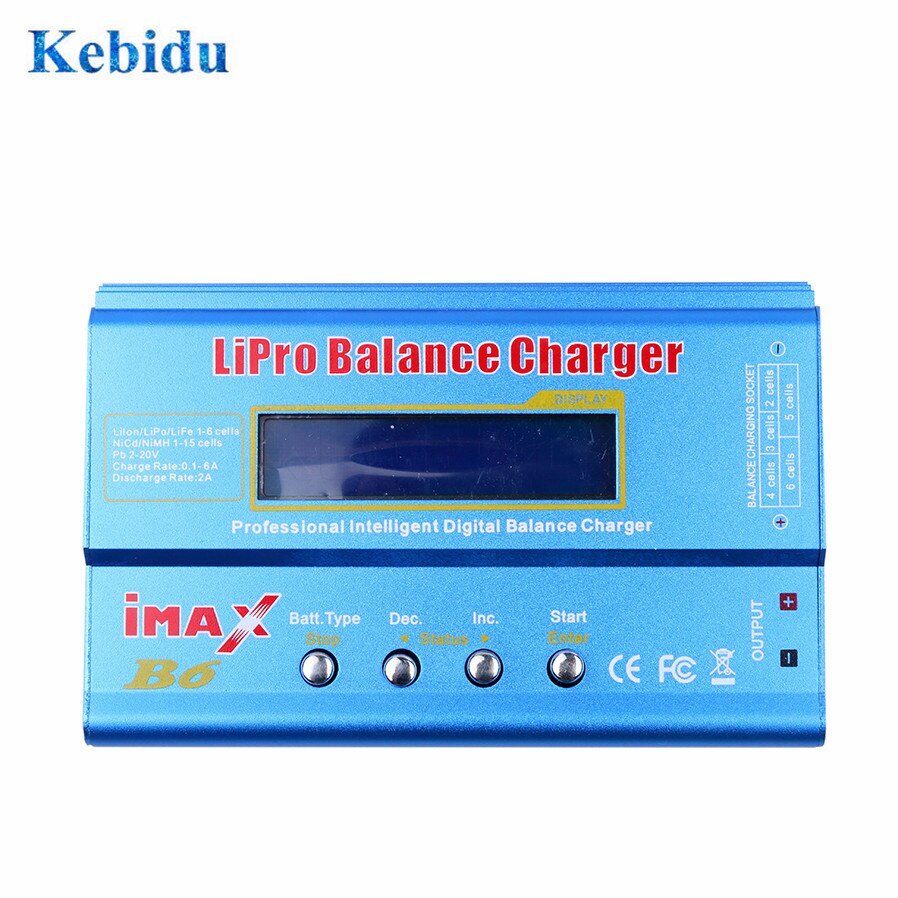 Kebidu Imax B6 Lipro Nimh Li-Ion Ni-Cd Rc Accu Balance Digitale Lader Voor Nimh Nicd Batterij 60W max