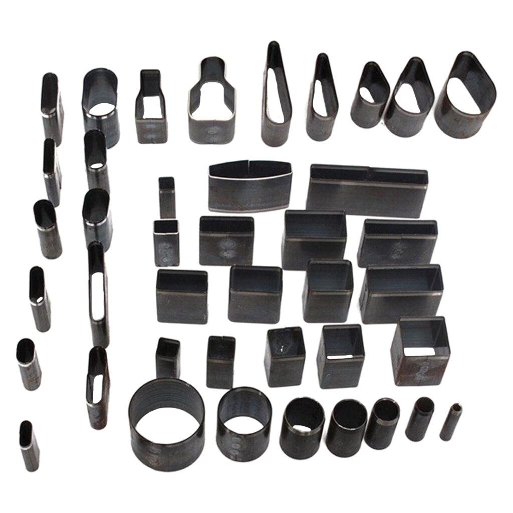 Leather Cutting Tool 39 Shape Hole Hollow Cutter Punch Leather Craft DIY Set