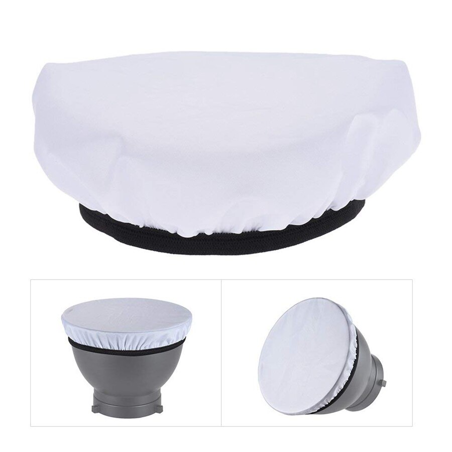 Hidear fotografía luz blanco suave difusor tela para 7 "180mm estándar estudio estroboscópico Reflector