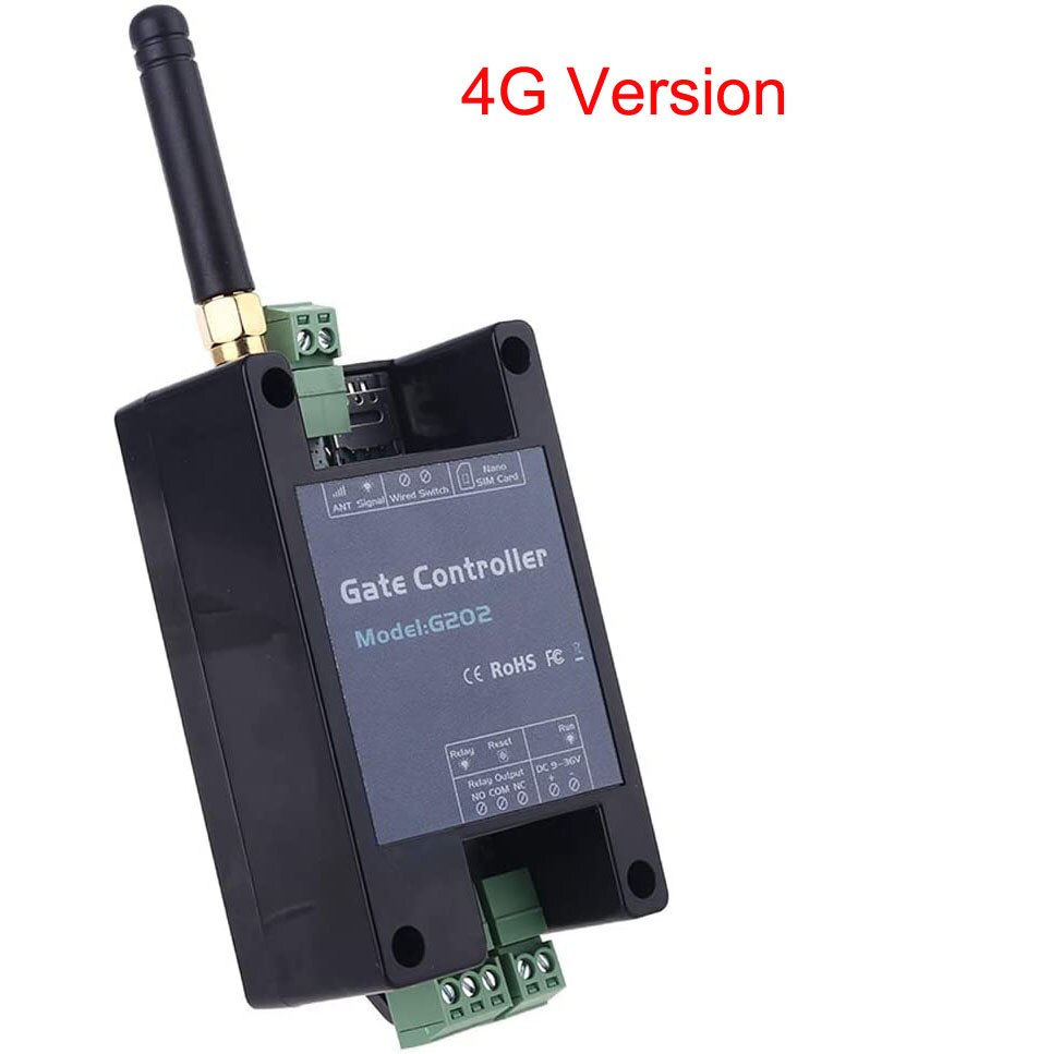 G202 3G 4G GSM Gate Opener Relay Wireless Remote Control Door Access Door opener (to replace RTU5024): 4G