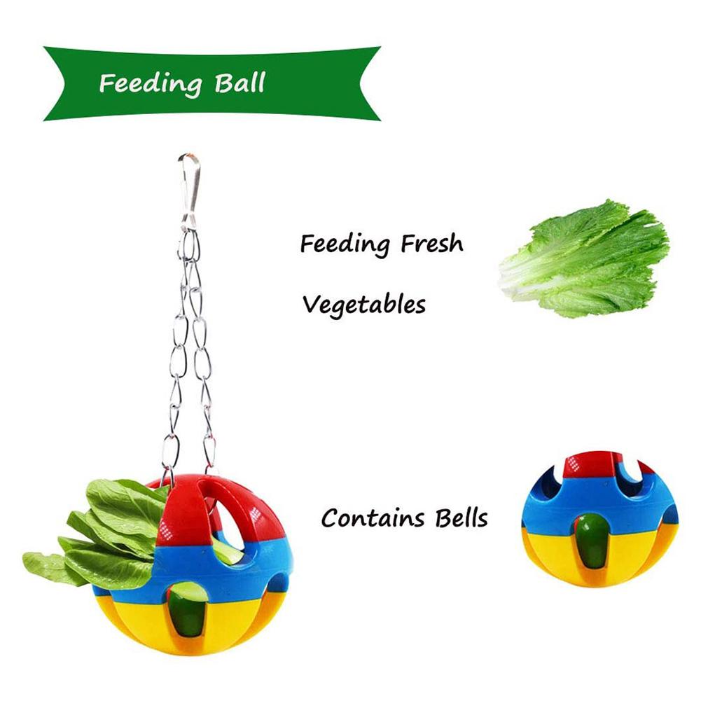 Chicken Toy Rooster Woven Toy Set Durable Chew Ball Toy Hanging Ball Toy for Chicken Hens