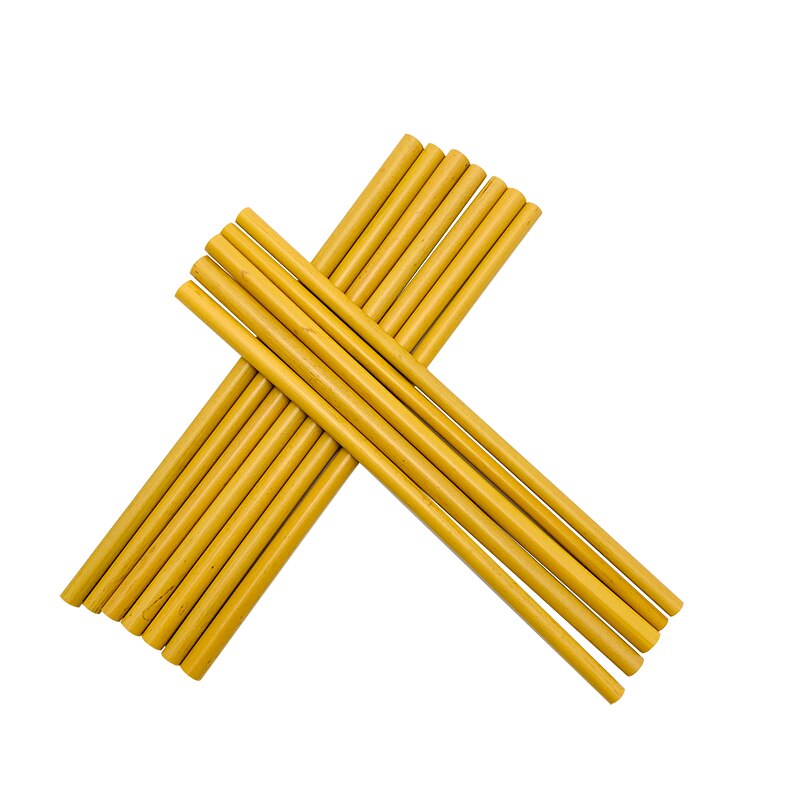 Pajita de bambú Natural para beber, Pajita de bambú Biodegradable, reutilizable, juego de viaje con cepillo de limpieza, Pajita de caña de azúcar