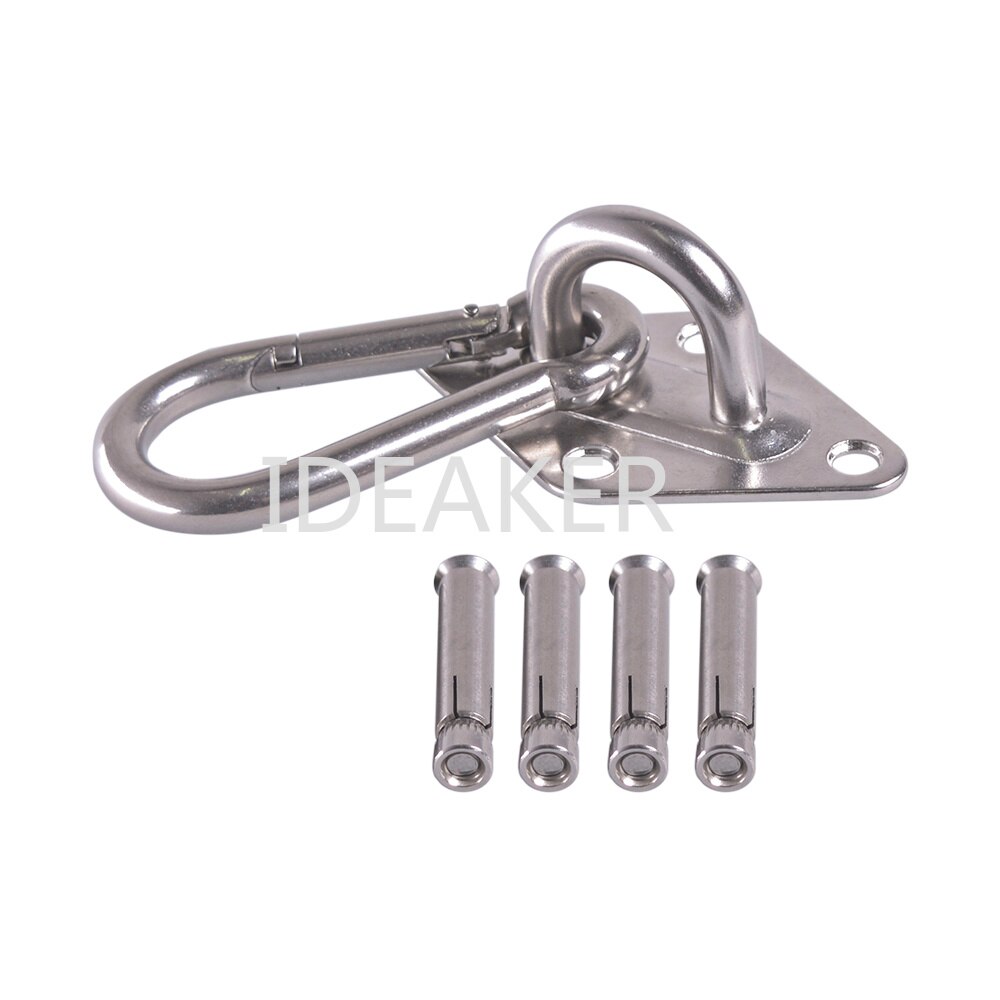 2PCS Sun Shade Sail Stainless Steel Hardware Kit Heavy Duty for M12 Triangle Sun Shade Sail