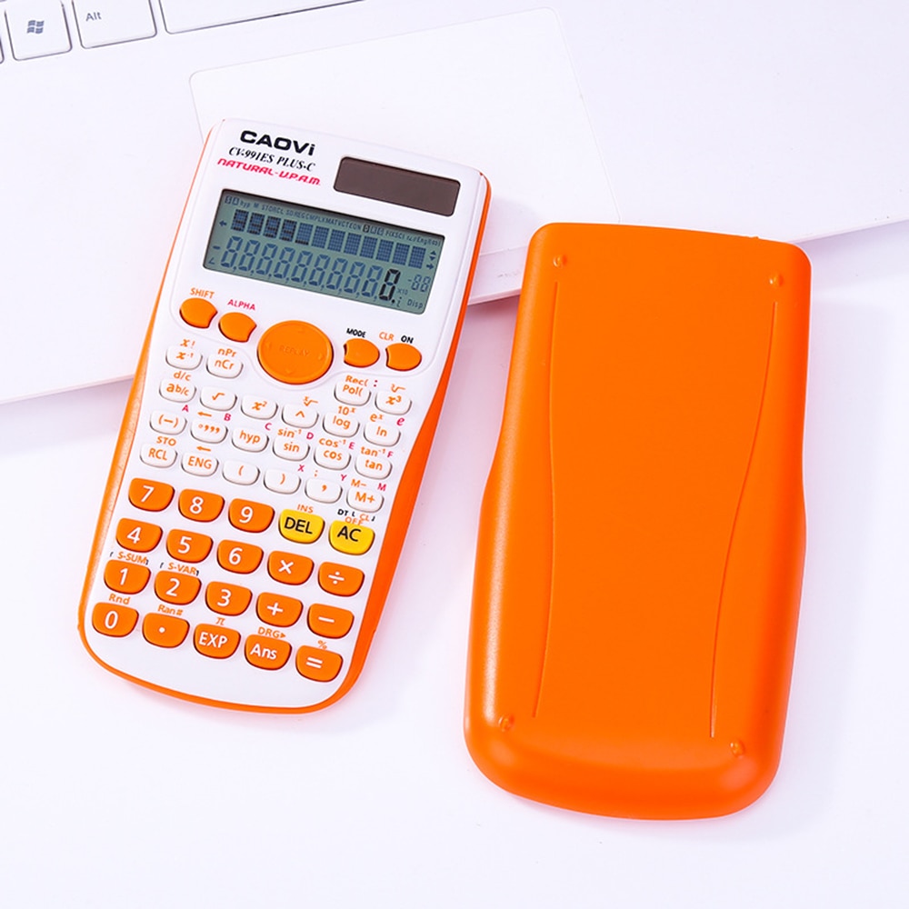 Portable Scientific Calculator Multifunction Counting Tool with Button Battery for Student School Office Stationery Supplies