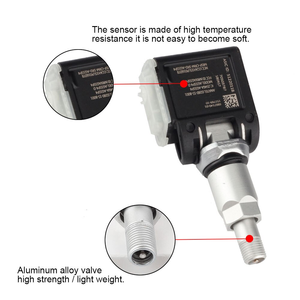 36106887147 a0009052102 0009052102 4 stk tpms dekktrykksensor til mercedes-benz e-klasse  w213 cls bmw  x7 suv alpina 433 mhz