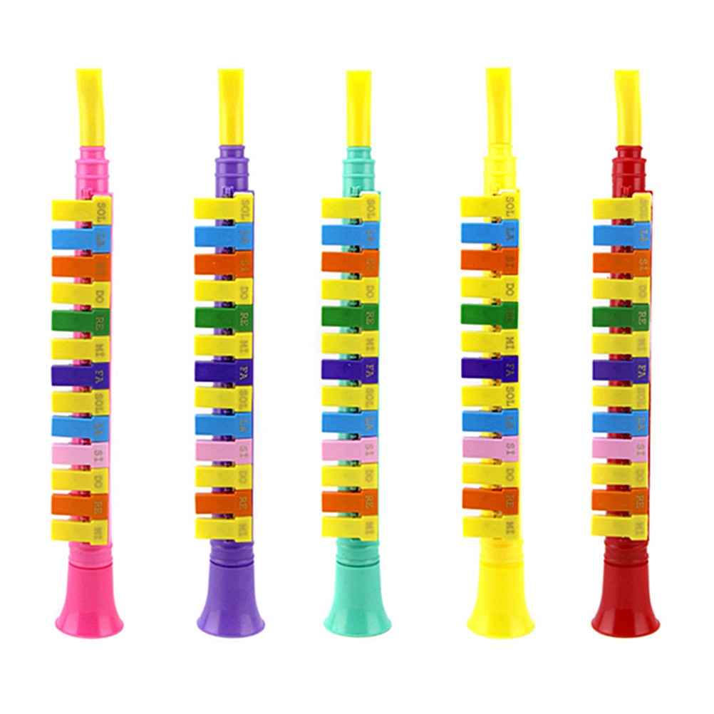Slumpmässig färg barn baby plast 13- nyckelton orgel blåsrör barn tidig utbildning pussel leksaker musikinstrument leksaker  #30: Default Title