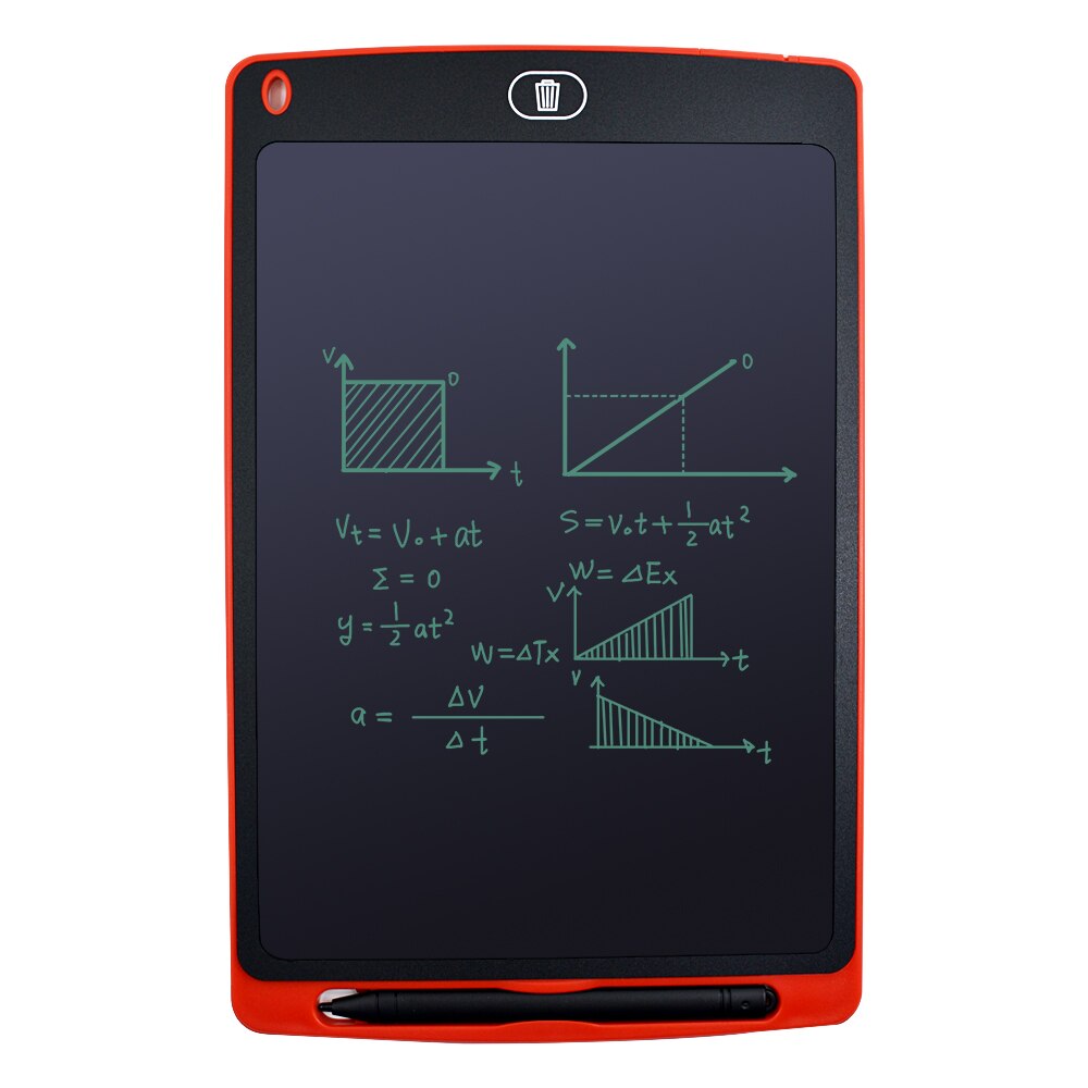 10 Inch Portable Smart LCD Writing Tablet Electronic Graphics Digital Drawing Tablet Handwriting Pad Notepad ultra-thin Board: 10 Inch Red