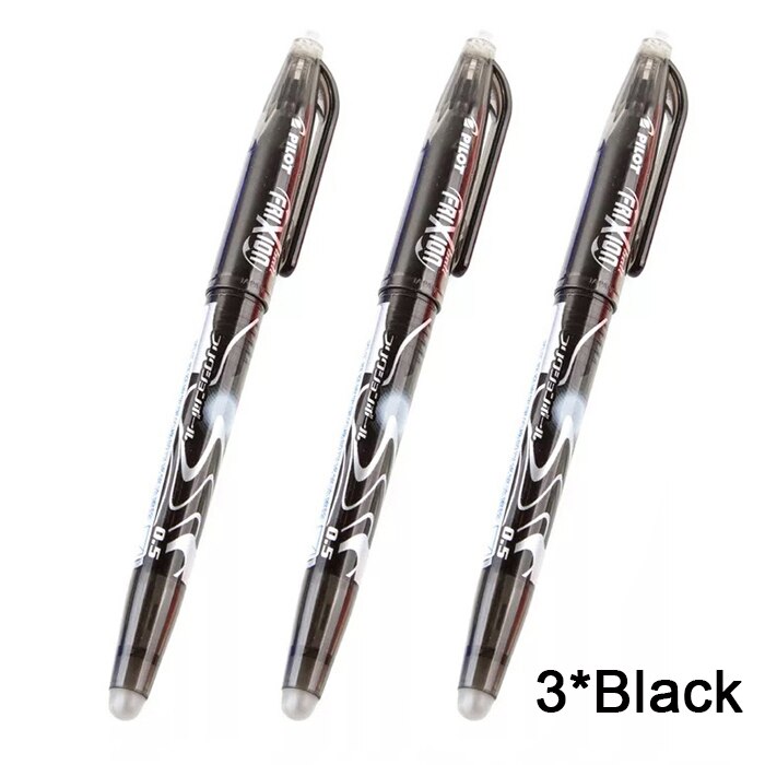 Pilot FriXion Ball Erasable Gel Pens Elfinbook Pen Fine Point Black/Blue/Red inks for Rocketbook: 3 Black