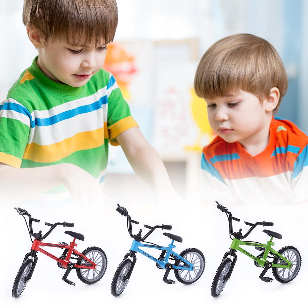 Mini Finger Mountain Bikes Mini Alloy Bicycle Simulation Mini Finger Bicycle Decompression Toy 11*8CM
