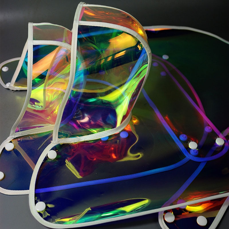 Kolorowy płaszcz przeciwdeszczowy dla psów wodoodporny płaszcz przeciwdeszczowy z kapturem oddychający wiatroszczelny przezroczysty ponczo przeciwdeszczowe dla małych średnich psów chihuahua L